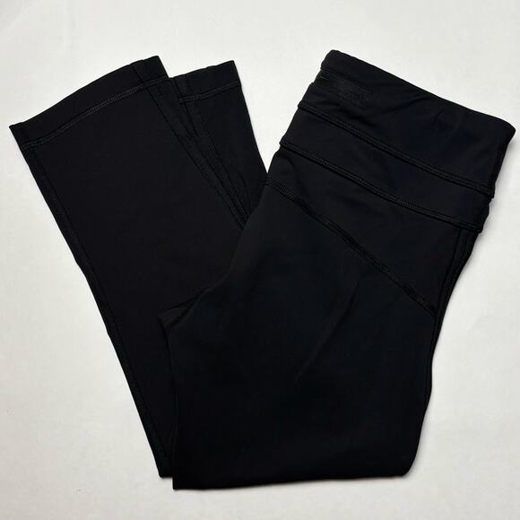 Lululemon Leggings women's size 6 Inspire Crop Luxtreme four-way stretch Black - Picture 7 of 16